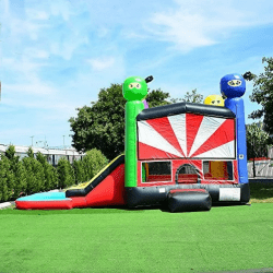 ninja201 1704836925 Ninja themed bounce house wet/dry slide combo